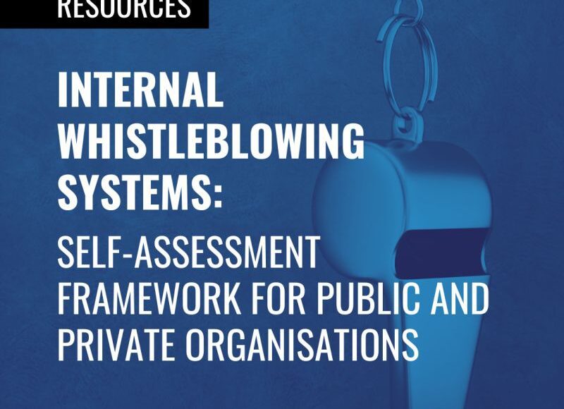 Transparency International - INTERNAL WHISTLEBLOWING SYSTEM